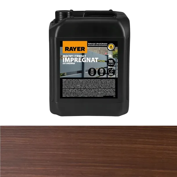 Impregnat do drewna RAYER 10l teak MOCNY i TRWAŁY
