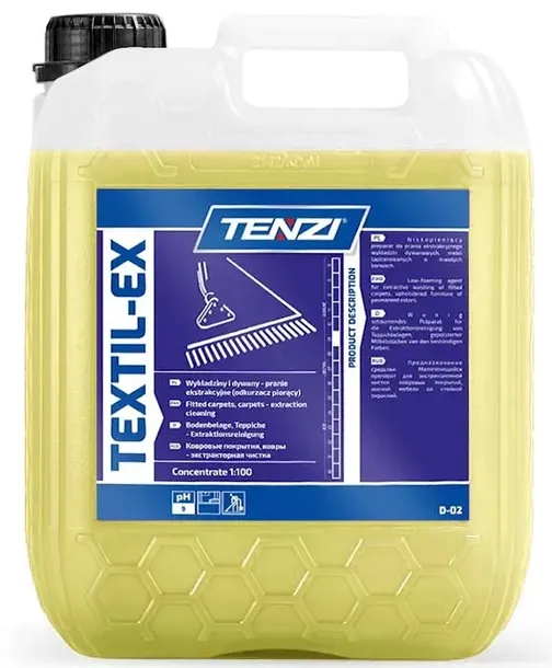 TENZI Textil-ex płyn do prania tapicerki dywanów do odkurzacza piorącego 5l