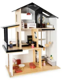 nowoczesny-drewniany-3-poziom-domek-dla-lalek-loft-z-ogrodem-meblami-villa