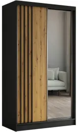 szafa-dwudrzwiowa-120-cm-przesuwna-czarny-artisan-lustro-lamele-drazek-nila