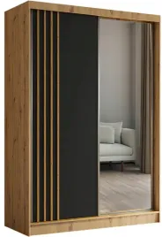 szafa-dwudrzwiowa-z-lamelami-przesuwna-150-cm-artisan-czarny-drazek-nila