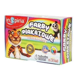 farby-plakatowe-inspiria-zestaw-6-kolorow-po-20ml-dla-dzieci-do-szkoly