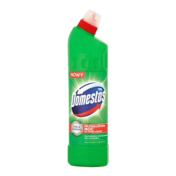 Domestos Żel do WC Pine fresh 750 ml Zielony Skuteczne Usuwanie Bakterii