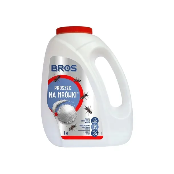 BROS PROSZEK PREPARAT NA MRÓWKI LIKWIDUJE GNIAZDA ŚRODEK NA MRÓWKI 1 KG
