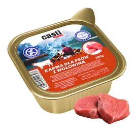 casti-mokra-karma-dla-psa-wolowina-pasztet-dorosle-psy-300g-75percentmiesa