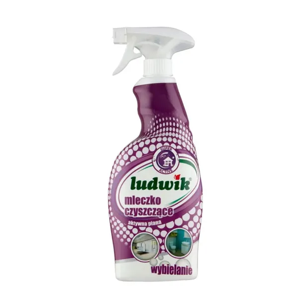 LUDWIK SUPER ACTIVE MLECZKO CZYSZCZĄCE WYBIELAJĄCE Z AKTYWNĄ PIANĄ 750 ML