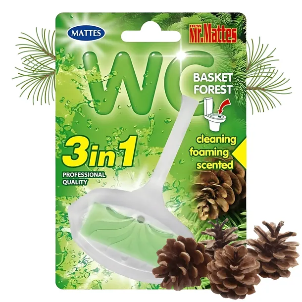Koszyk do WC Mattes 40g Leśny Forest Skuteczne Czyszczenie z Zapach Natury