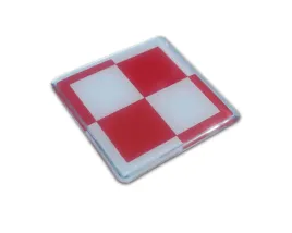 emblemat-3d-naklejka-szachownica-lotnicza-polska