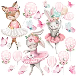 naklejka-na-sciane-sarenka-kroliczki-balony-120x240cm