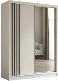 szafa-biala-z-lamelami-lustrem-dwudrzwiowa-przesuwna-160-cm-drazki-nila