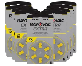 60x-baterie-sluchowe-da10-rayovac-10