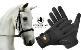 rekawiczki-jezdzieckie-equestrian-queen-bali-antyposlizgowe-czarne-m