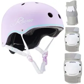 zestaw-raven-kask-essto-violet-mint-s-ochraniacze-dexard-grey-s