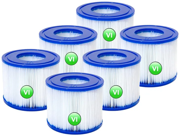 6x FILTR DO LAY-Z-SPA POMPY JACUZZI 60311 BESTWAY WKŁAD TYP VI