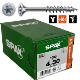 wkrety-uniwersalne-stozkowe-40-x-30-spax-do-drewna-gwint-niepelny-op1000