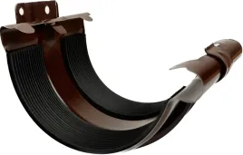 lacznik-rynny-klamrowy-135-galeco-stal-braz-czekoladowy-ral8017