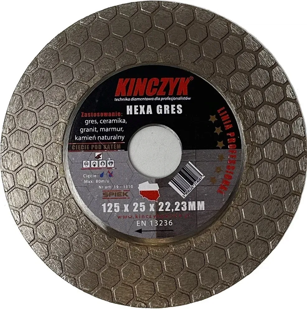 tarcza-diamentowa-125x25x22-hexa-gres-kinczyk-stan-nowy