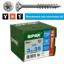 wkrety-nierdzewne-a2-spax-35x35-glowka-stozkowa-gwint-niepelny-200-sztuk