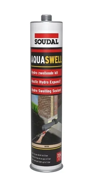 Uszczelniacz pęczniejący AQUASWELL 310ml Soudal beżowy