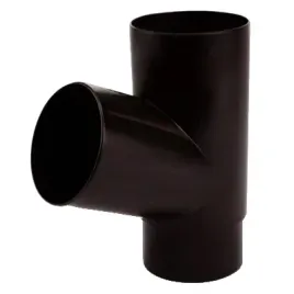 trojnik-plastikowy-67-do-rury-okraglej-100mm-galeco-pvc-braz-ciem-ral8019