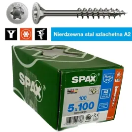 wkrety-nierdzewne-a2-spax-50x100-glowka-stozkowa-gwint-niepelny-100-sztuk