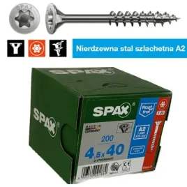 wkrety-nierdzewne-a2-spax-45x40-glowka-stozkowa-gwint-niepelny-200-sztuk