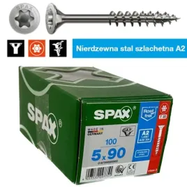 wkrety-nierdzewne-a2-spax-50x90-glowka-stozkowa-gwint-niepelny-100-sztuk