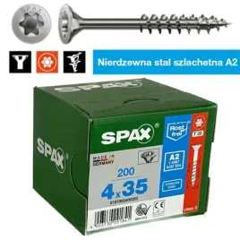 wkrety-nierdzewne-a2-spax-40x35-glowka-stozkowa-gwint-niepelny-200-sztuk