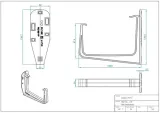 galeco-pvc2-135-hak-doczolowy-grafit-stan-nowy