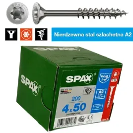 wkrety-nierdzewne-a2-spax-40x50-glowka-stozkowa-gwint-niepelny-200-sztuk