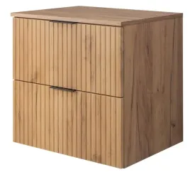 wiszaca-szafka-lazienkowa-pod-umywalke-60-cm-blat-ryflowana-dab-craft-zloty