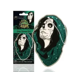 zawieszka-do-auta-muertos-green-diamond-girl-zapach-aroma-car
