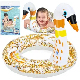 kolo-kolko-do-plywania-dla-dzieci-labedz-z-brokatem-61cm-bestway-36306