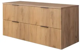 wiszaca-szafka-lazienkowa-pod-umywalke-120-cm-blat-ryflowana-dab-craft