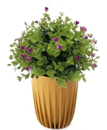 doniczka-z-wkladem-musztardowa-plastikowa-ozdobna-na-kwiaty-25-cm