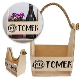 drewniana-skrzynka-nosidlo-prezent-alkohol-kwiaty-dzien-ojca-taty-t01-imie