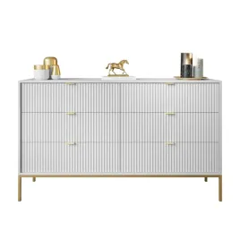 komoda-cortado-gold-ks154-z-szufladami-biala