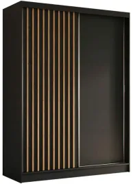 szafa-przesuwna-dwudrzwiowa-garderoba-czarna-160cm-z-lamelami-bialymi-lamio