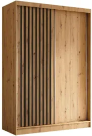 szafa-przesuwna-dwudrzwiowa-garderoba-dab-artisan-150cm-z-lamelami-lamio