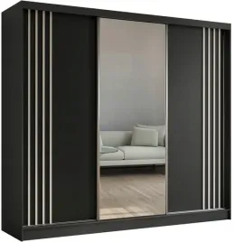 szafa-czarna-trzydrzwiowa-przesuwna-240x216x61-cm-lustro-biale-lamele-nila