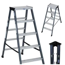 drabina-dwustronna-anodowana-krause-sepro-2x5-stop