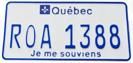 kanada-quebec-kanadyjska-tablica-rejestracyjna