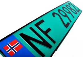 tablice-norweskie-zielone-kolekcjonerskie