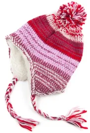 uszanka-dziecieca-snowman-czerwony-or-ocieplana-barankiem-cz13373