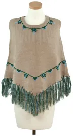 ponczo-fredzle-na-lace-ciemny-bezowy-sz13106