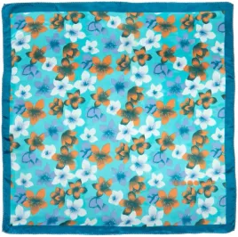 apaszka-satin-flowery-xs-turkusowy-sz20965