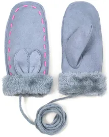rekawiczki-winter-rabbit-szary-or-dzieciece-ze-sznurkiem-rk18321