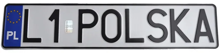 Tablica polska kolekcjonerska z hologramem PL