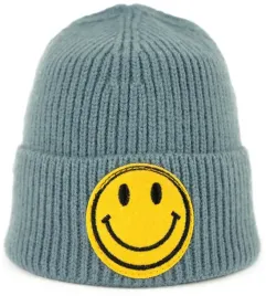 czapka-dziecieca-smiley-szary-cz22258