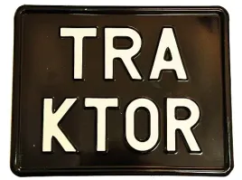 polskie-tablice-ciagnik-czarne-motor-tloczone
